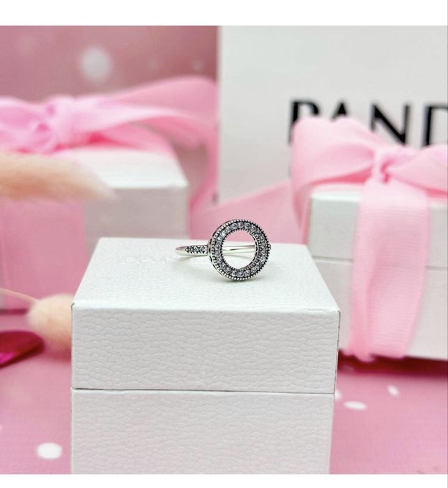 Серебряное кольцо pandora срібна каблучка