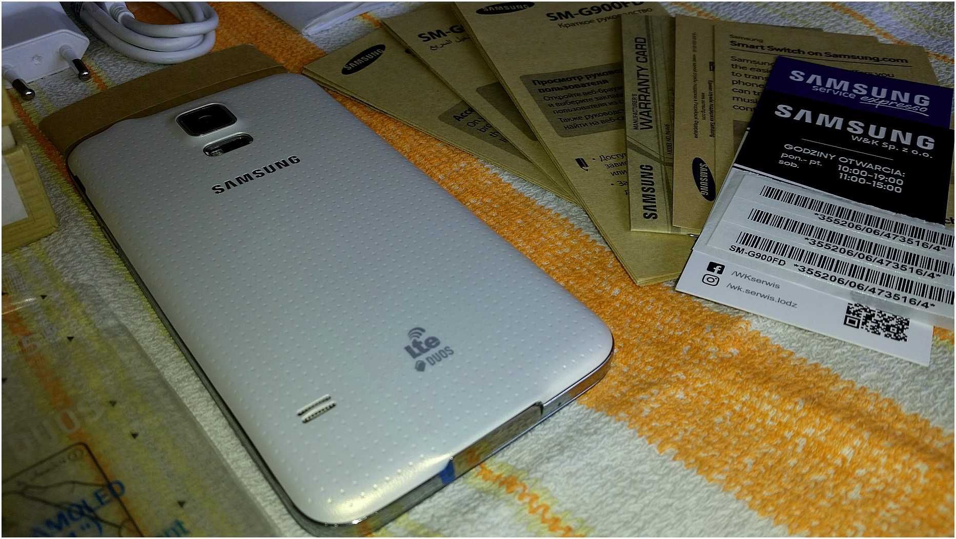 | Samsung Galaxy S5 Duos Dual | 4G LTE | SM-G900FD | Shimmery White  |