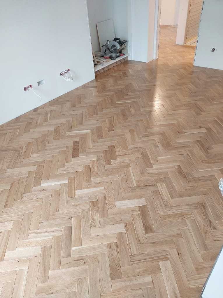 Podłoga parkiet dębowy lity DĄB Rustical
