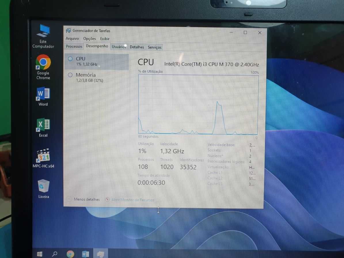 Computador Portátil Toshiba c660 - i3 com SSD!!