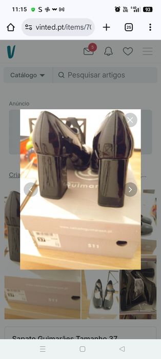 Sapato salto mulher tamanho 37