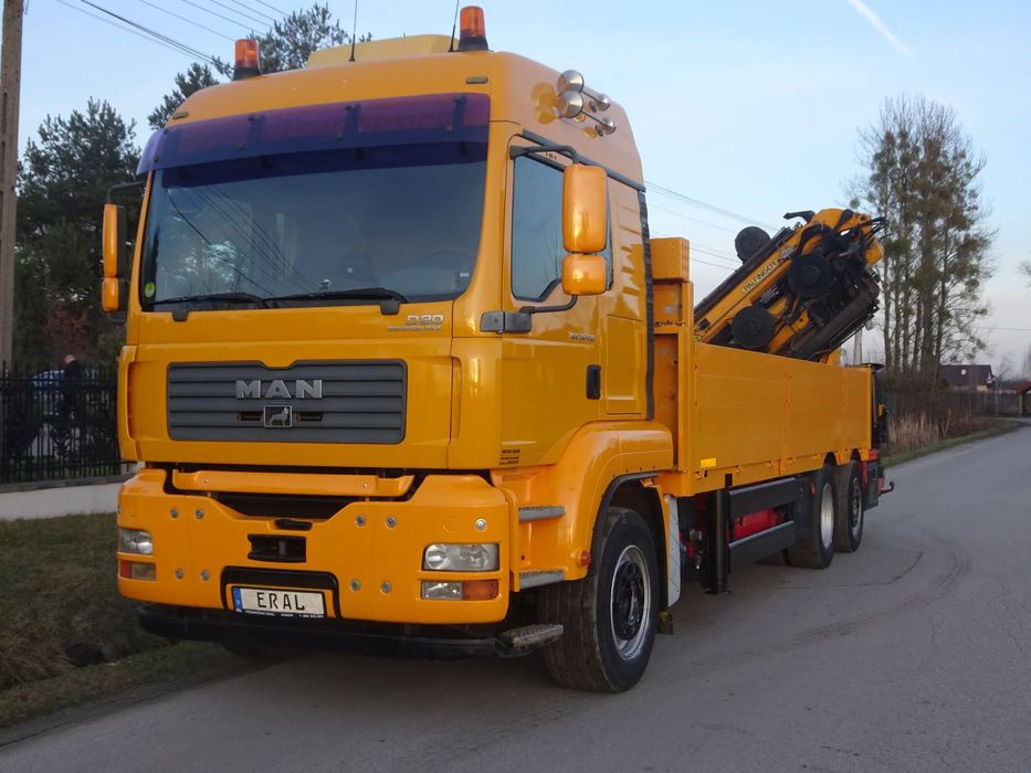 MAN TGA 26.430 6x2 HDS Palfinger 44002 8 wysowow+JIB060 kosz do podnoszenia osób sprowadzony z Niemiec idealny  6 podpór os skretna kabina sypialna wciagarka