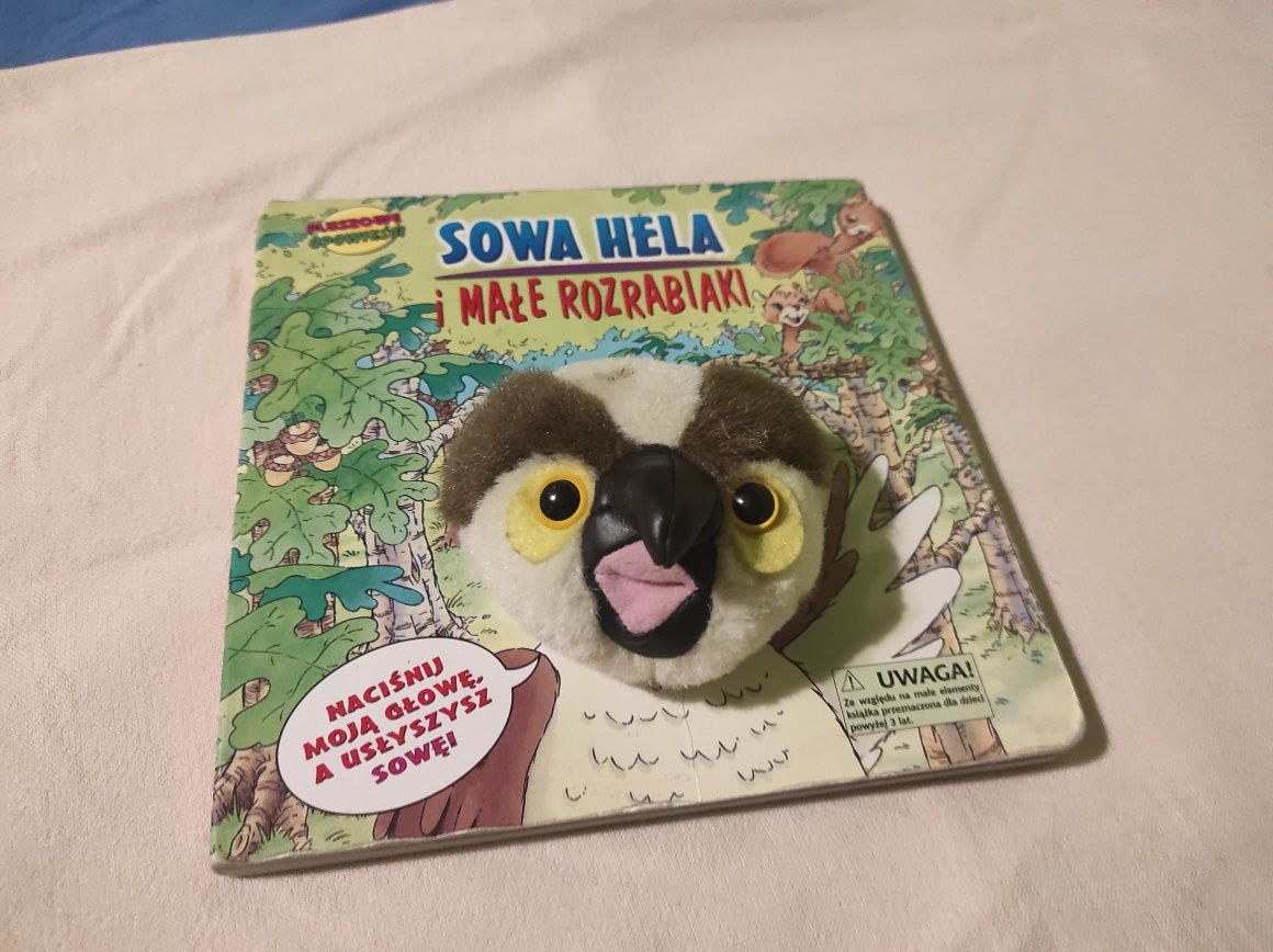 Sowa Hela i małe rozrabiaki, maskotka, książka dla dzieci twarda