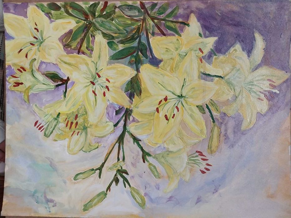 Лілії акрил, 40-40 см
