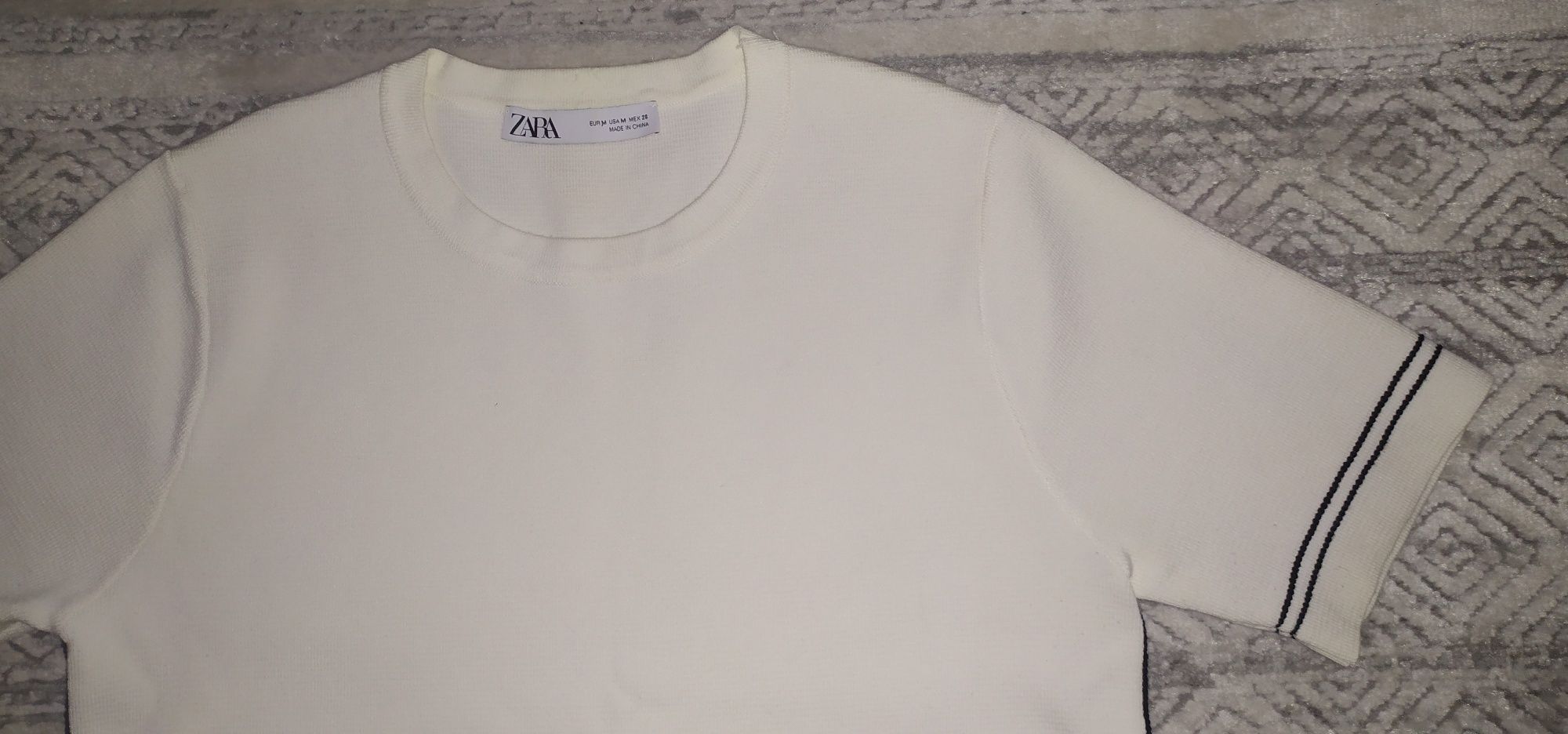 Sweter Zara r. M krótki ecru