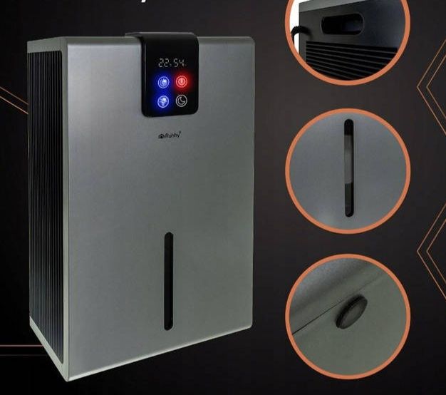 Осушитель воздуха RUHHY 1л/день с LED-подсветкой, гигростатом, пультом