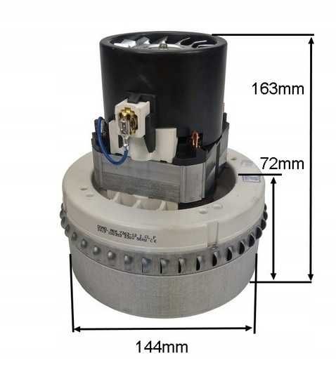 Двигун для мийного пилососа D=144/78 mm H=72/165 mm 1600W MKM7363/12