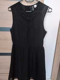 Czarna elegancka sukienka hm 36