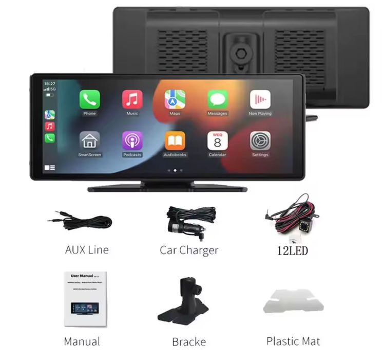 Multimidea 10.2” wifi CarPlay e AndroidAuto