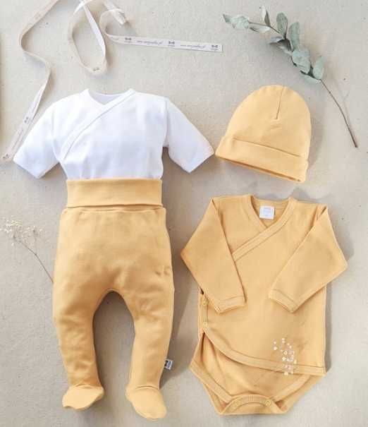 Wyprawki niemowlęce r.68 uniwersalne 4 sztuki