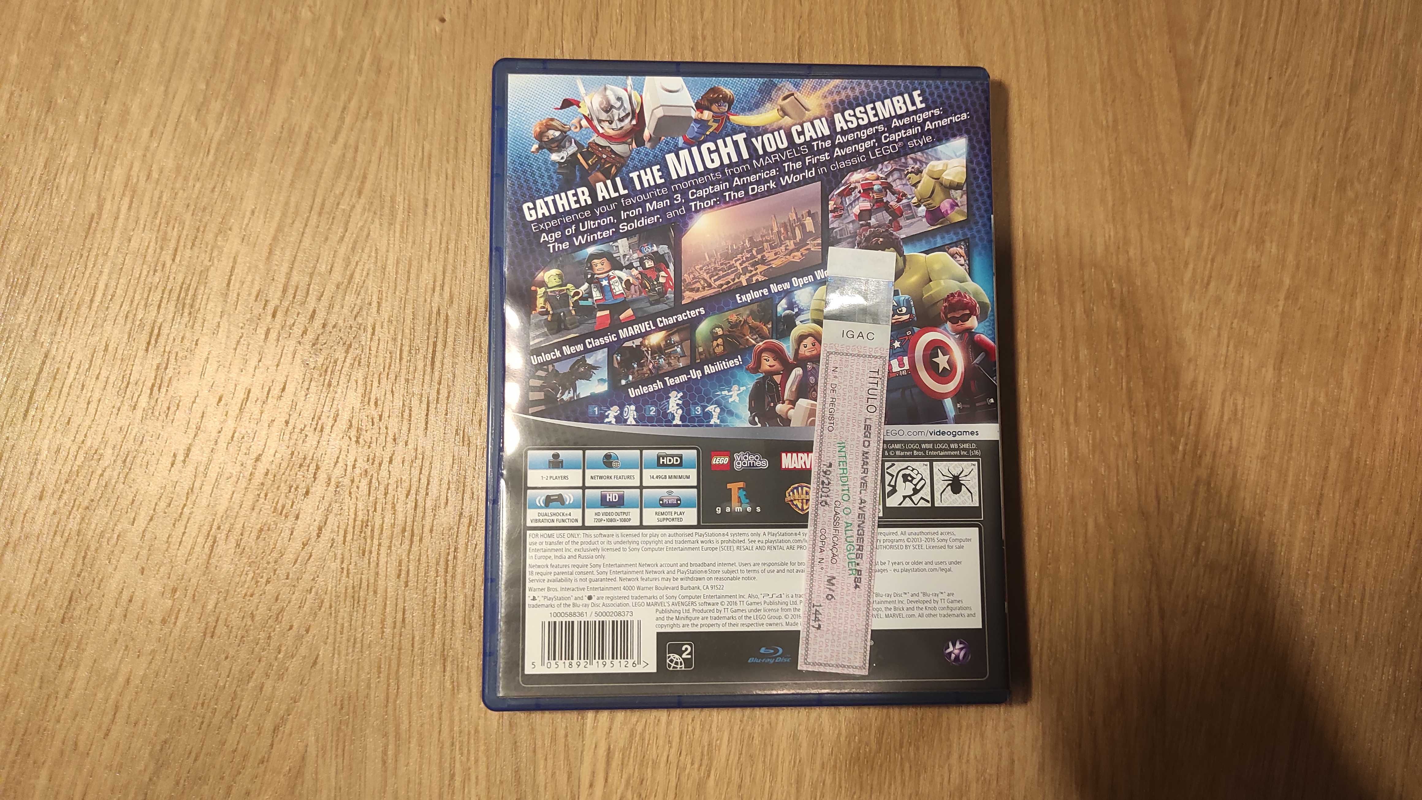 Lego Marvel Avengers - Jogo PS4 Usado