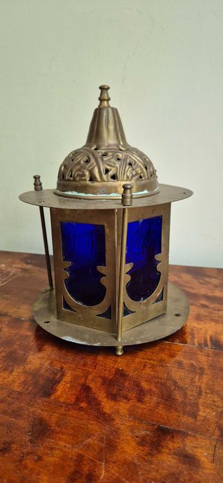 Marokański lampion latarnia świecznik orient witrażowa lampa Maroko