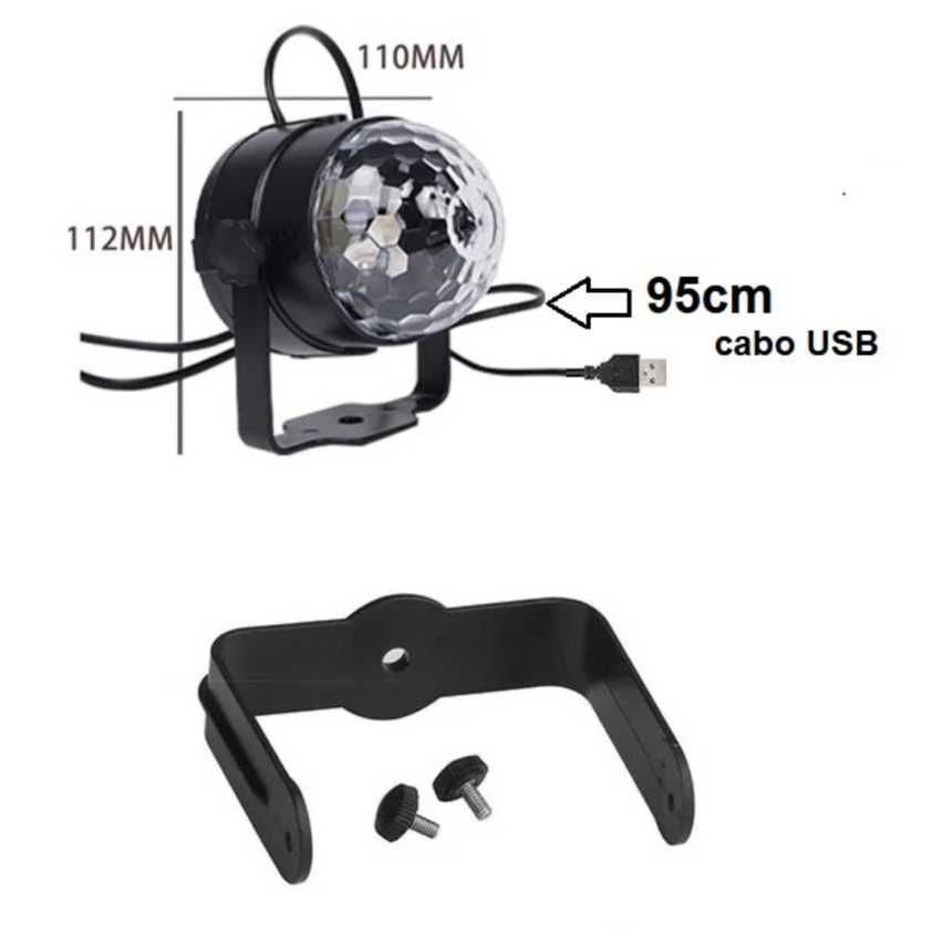 Luz Led com Caixa de Som Bluetooth (NOVAS)