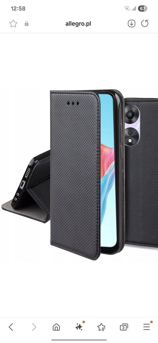 Etui Oppo A78 4G czarne