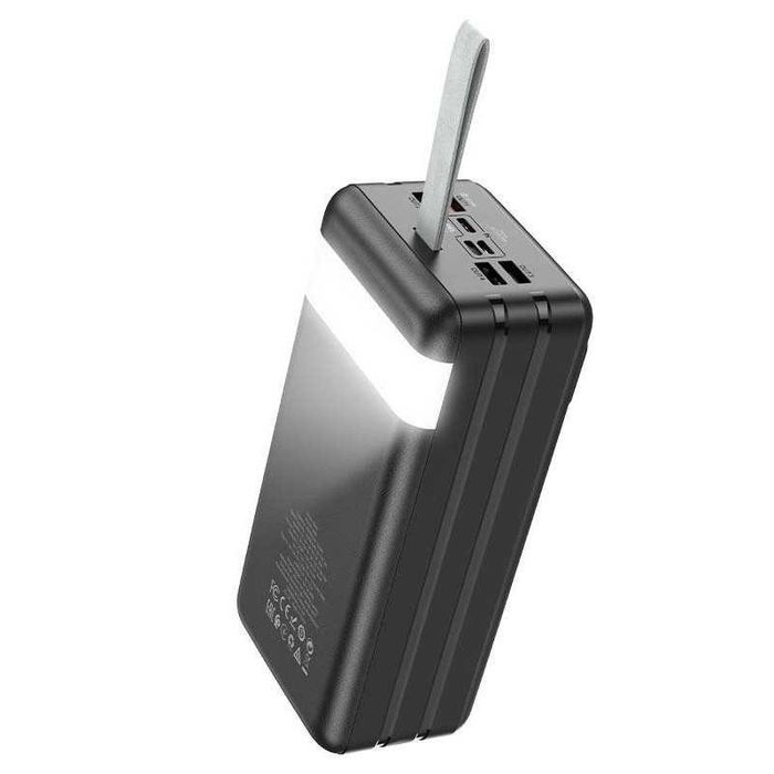 Power Bank 60 000 мАг HOCO J86B швидка зарядка 22.5W з ліхтариком