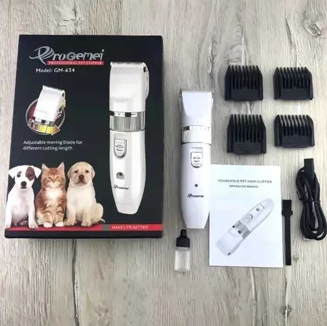 Машинка для стрижки тварин,собак,котів,акумуляторна електро машинка