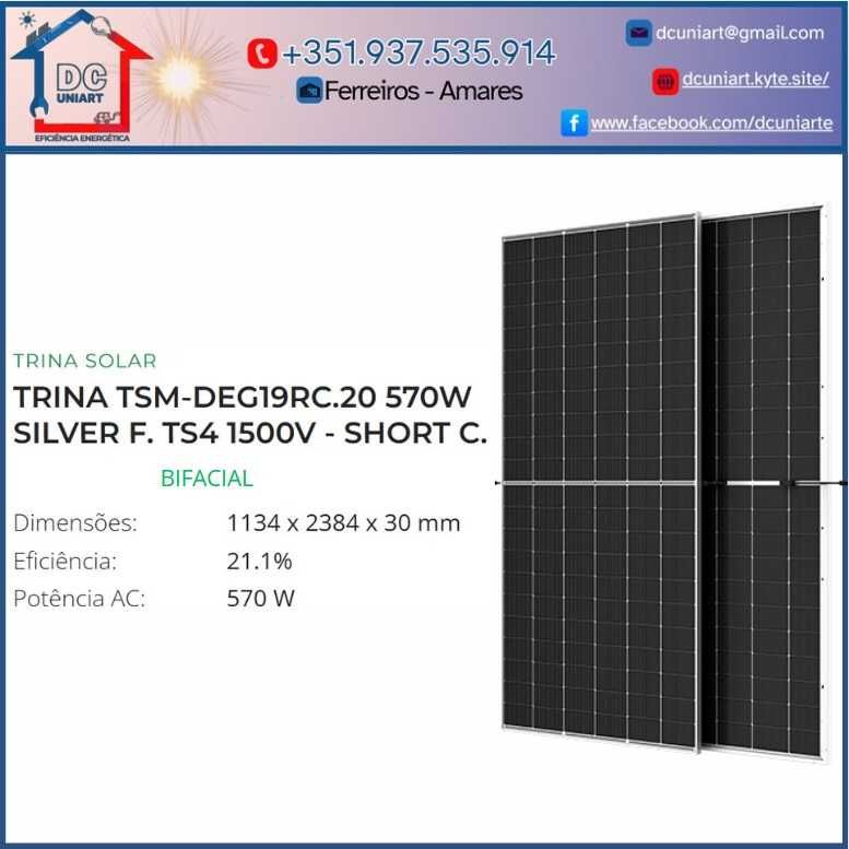Módulo Solar Fotovoltaico BIFACIAL - TRINA SOLAR 570W