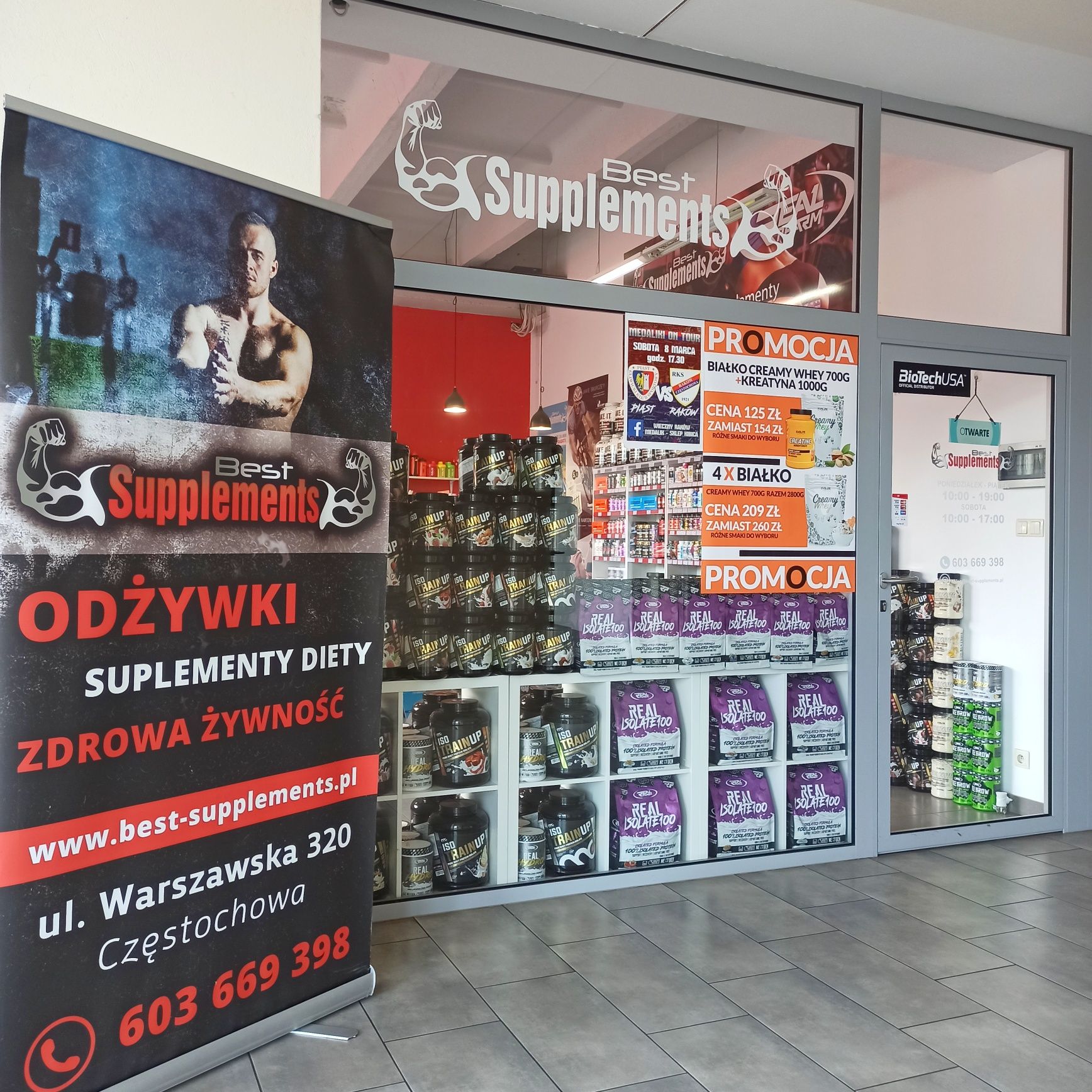 ZESTAW Odżywek Evolite Białko 900g Kreatyna 500g Shaker, Odżywki Sklep