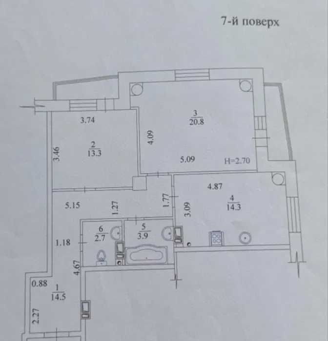 Продам 2к квартиру ‼️ 74 кв.м. с черновыми работами в ЖК Дуэт