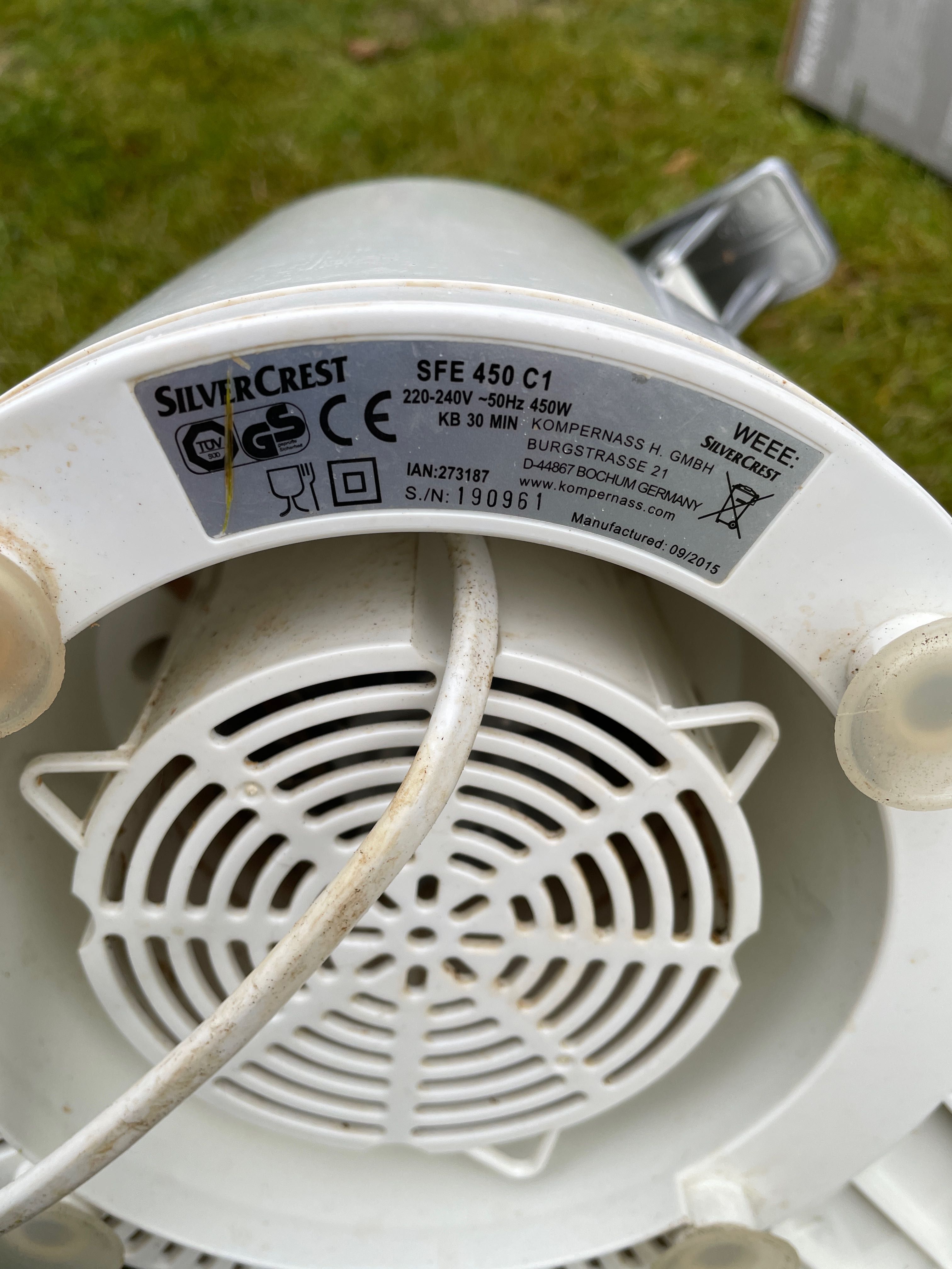 Sokowirówka SilverCrest 450 W, oryginalne opakowanie, kompletna