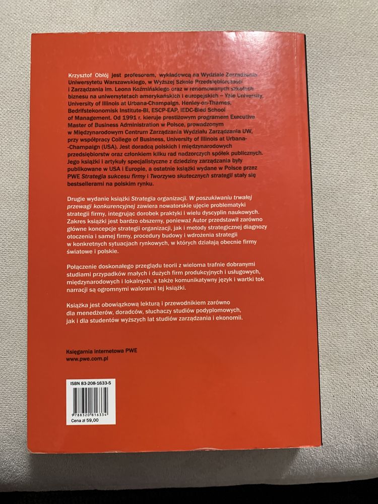 Strategia organizacji- Krzysztof Obłój