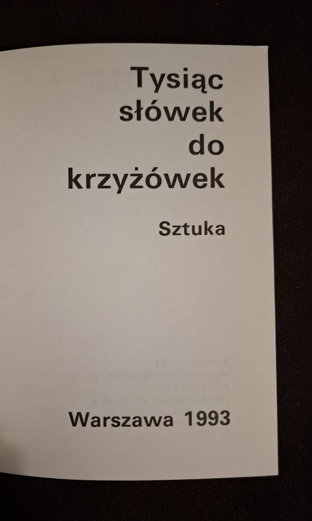 1000 słówek do krzyżówek - zestaw 3 części