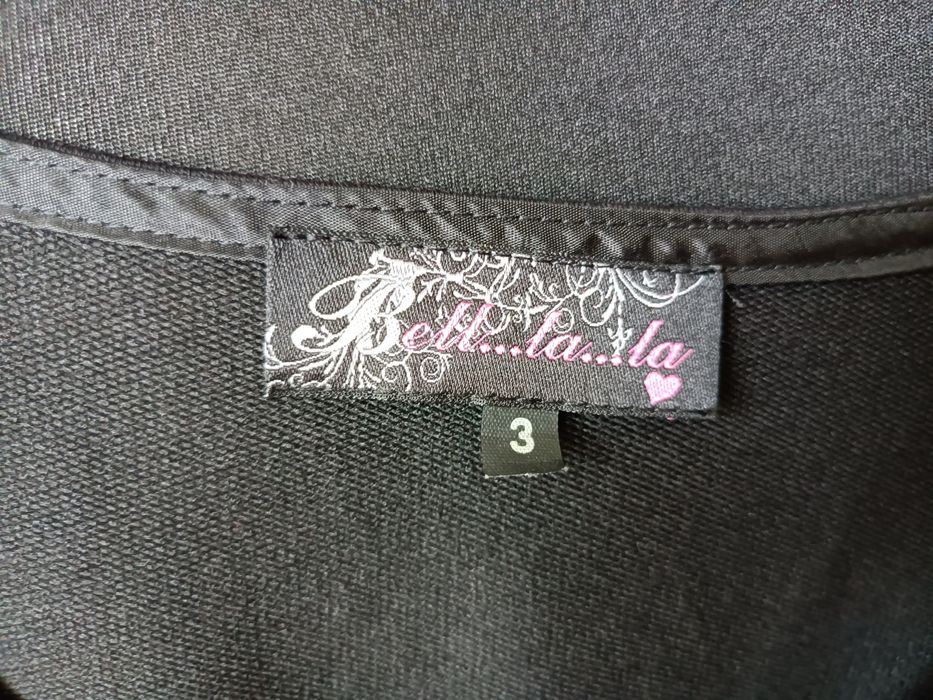 Czarna damska krótka sukienka Bell...La...La plus size