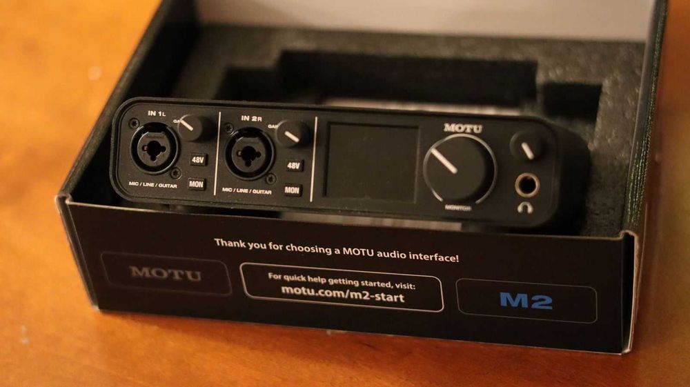 Interfejs audio MOTU M2 – Stan idealny, w pudełku