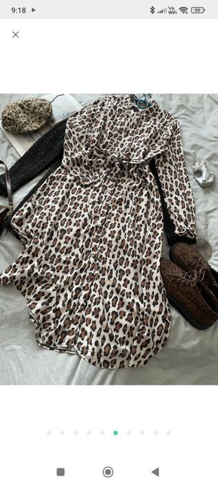 Плаття сорочка в око принт