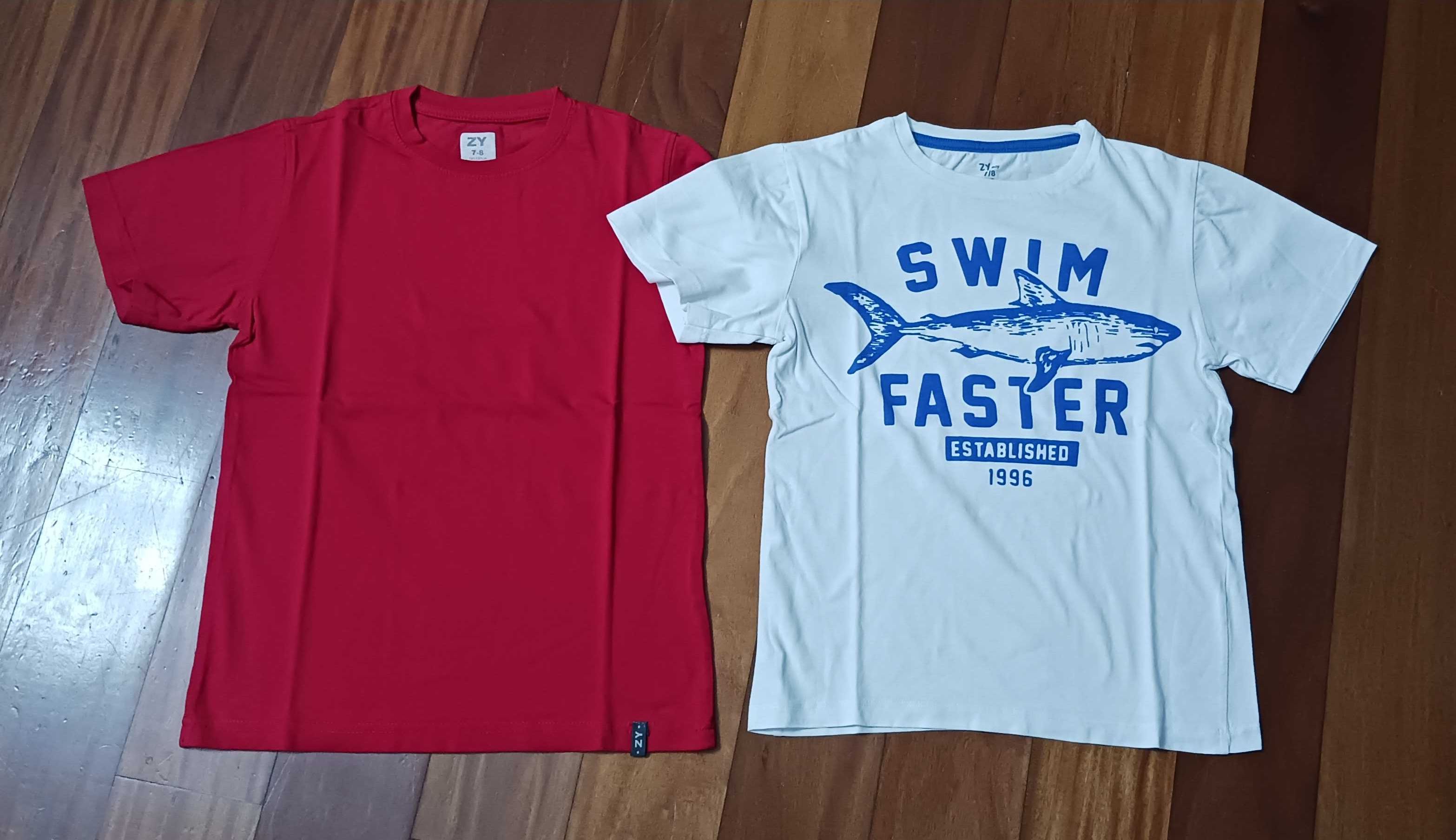 Conjunto de 11 t-shirts para criança - 7/8 anos
