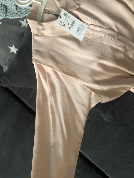 Sukienka koszulowa ZARA 38 M różowa