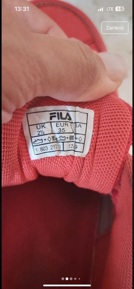 Sneakersy buty fila