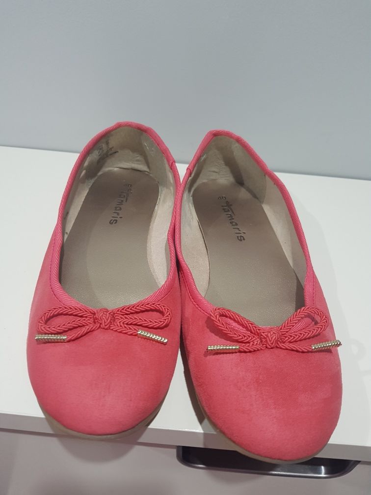 Baleriny Tamaris. Kolor brzoskwiniowy. Rozm. 40