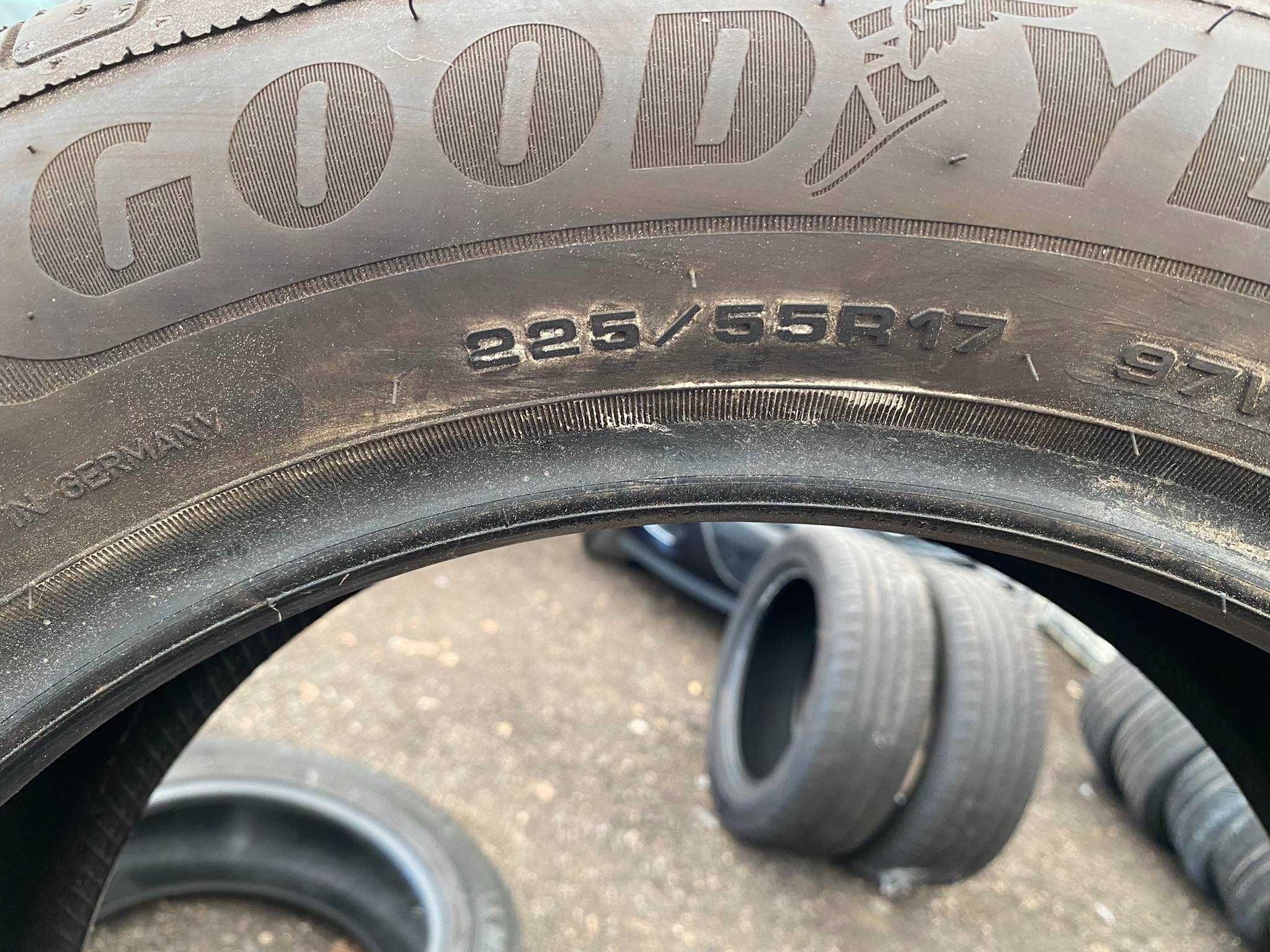 Bardzo ładne 4 opony Goodyear 225/55 R17 7mm