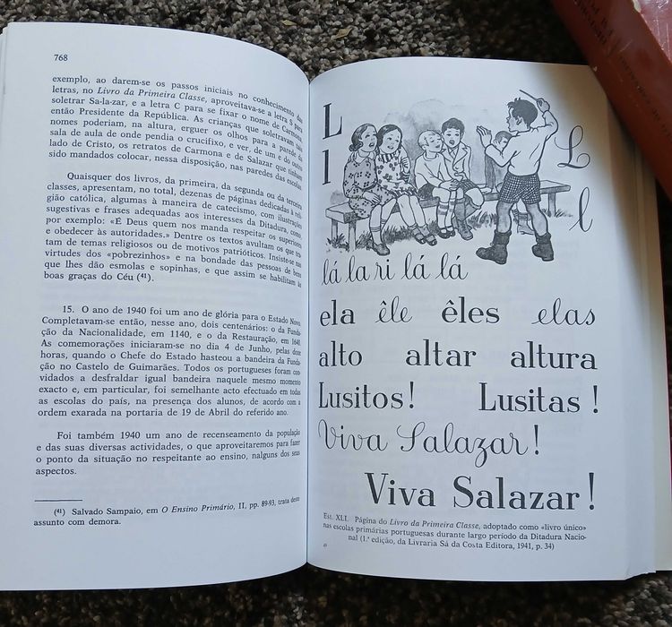 Livro História do Ensino em Portugal - duas edições
