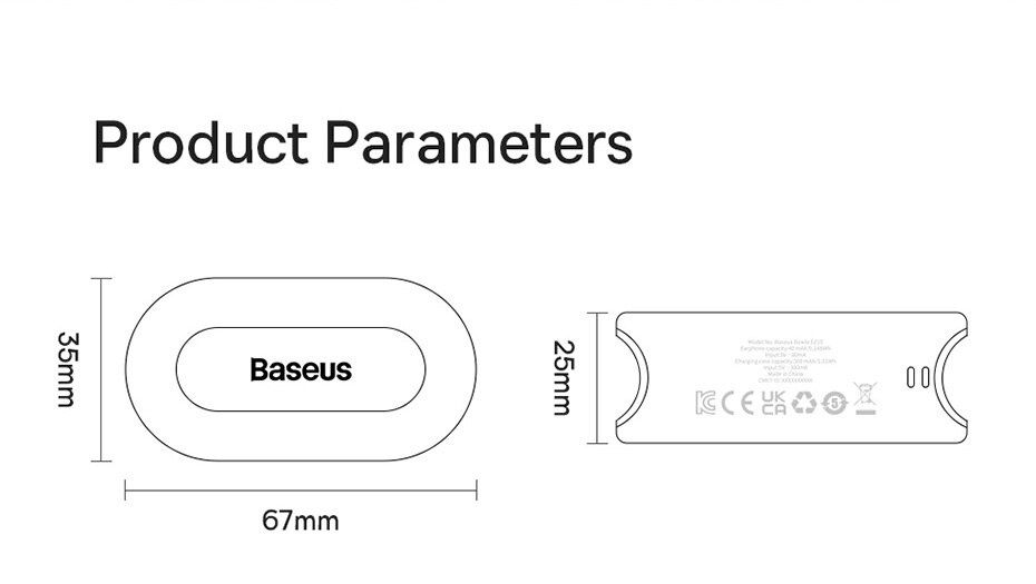 Бездротові навушники Baseus Bowie EZ10 TWS Bluetooth 5.3 НОВІ