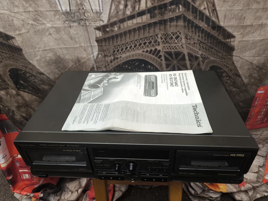 Magnetofon dwukasetowy Technics RS-TR474 M2 + dokumenty