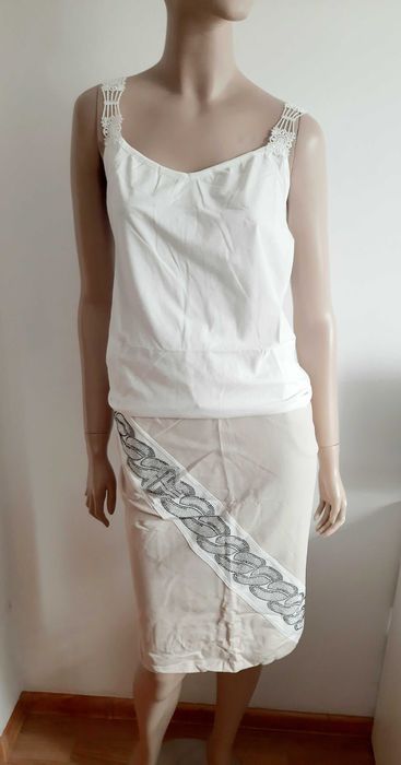 Damski komplet bluzka + spódnica