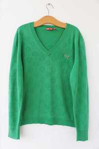 Sweter Puma M zielony bawełniany