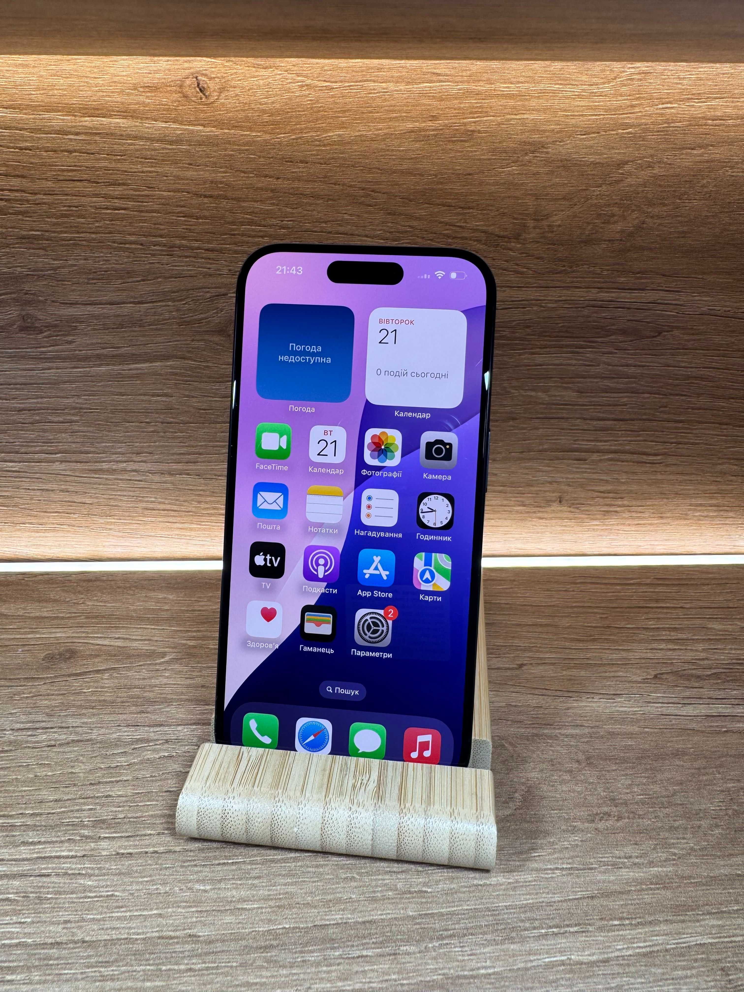 iPhone 15 Pro 256 Blue!! З США!!! АКБ: 90%!! №: 3086!!! Неверлок!!!