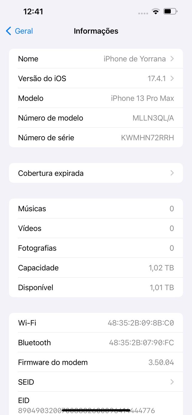 iPhone 13 Pro Max 1TB Azul + Capa Azul + Película