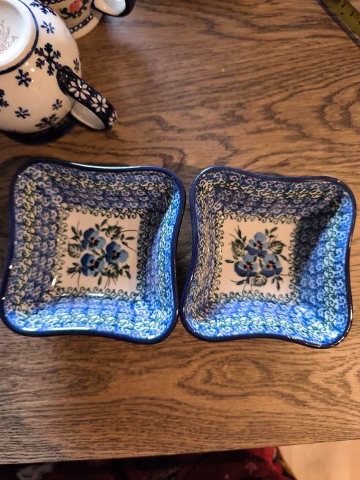 2 miski do przystawek ceramika Bolesławiec