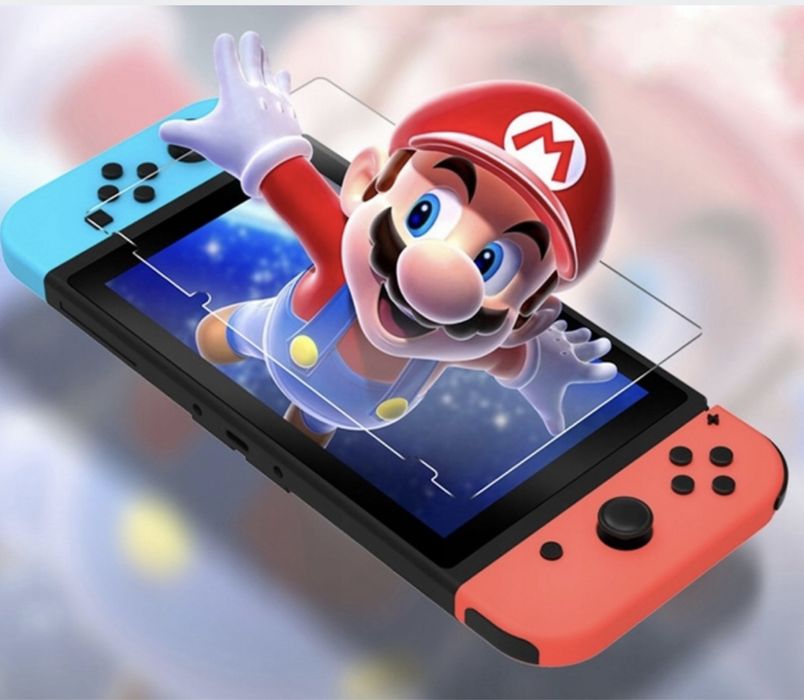 Nintendo SWITCH V2 + 3 игры + стекло + футляр + 2 ручки)