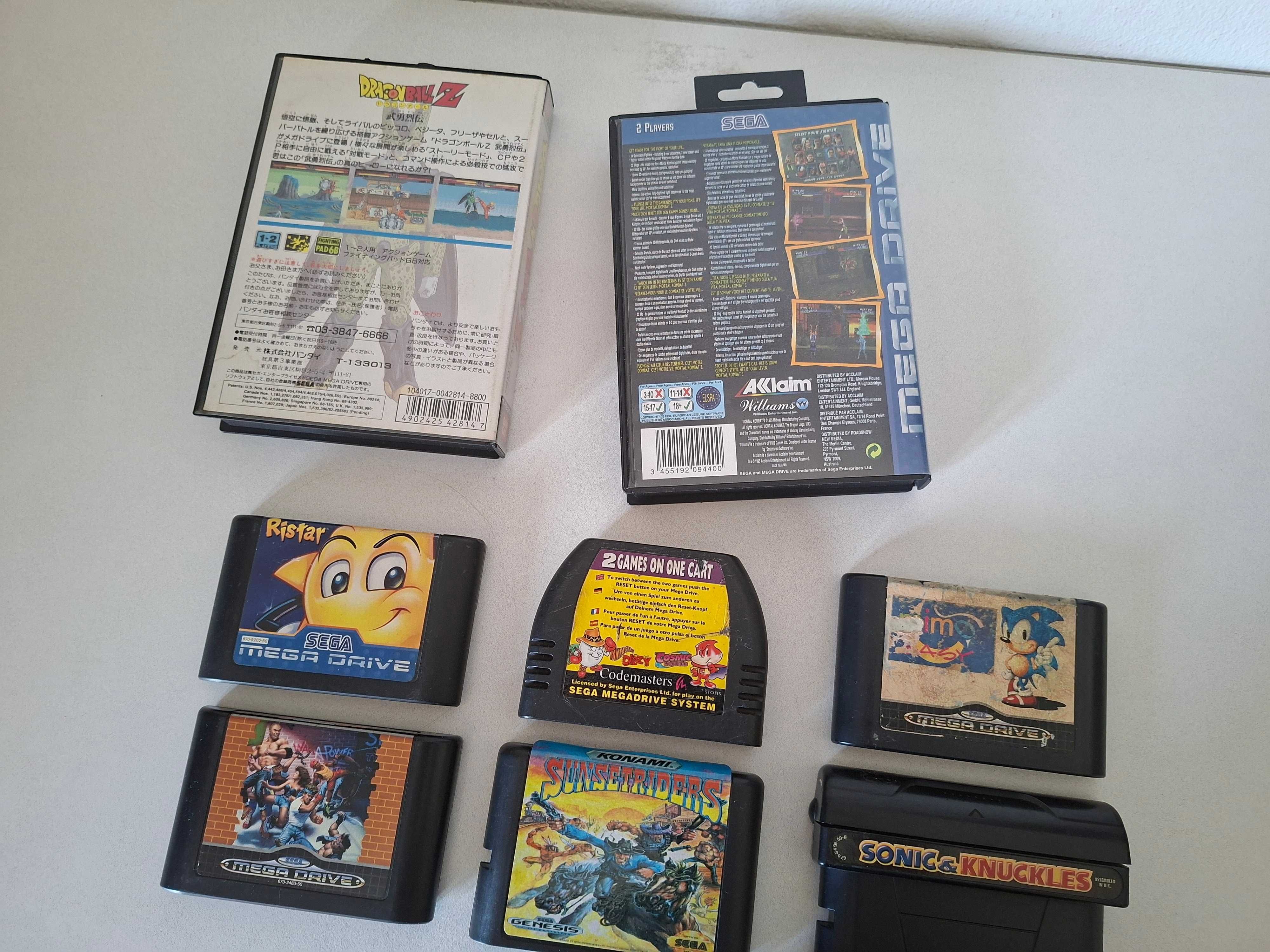 8 Jogos Sega Mega Drive | Dragon Ball Mortal Kombat Sonic *Ler Desc*