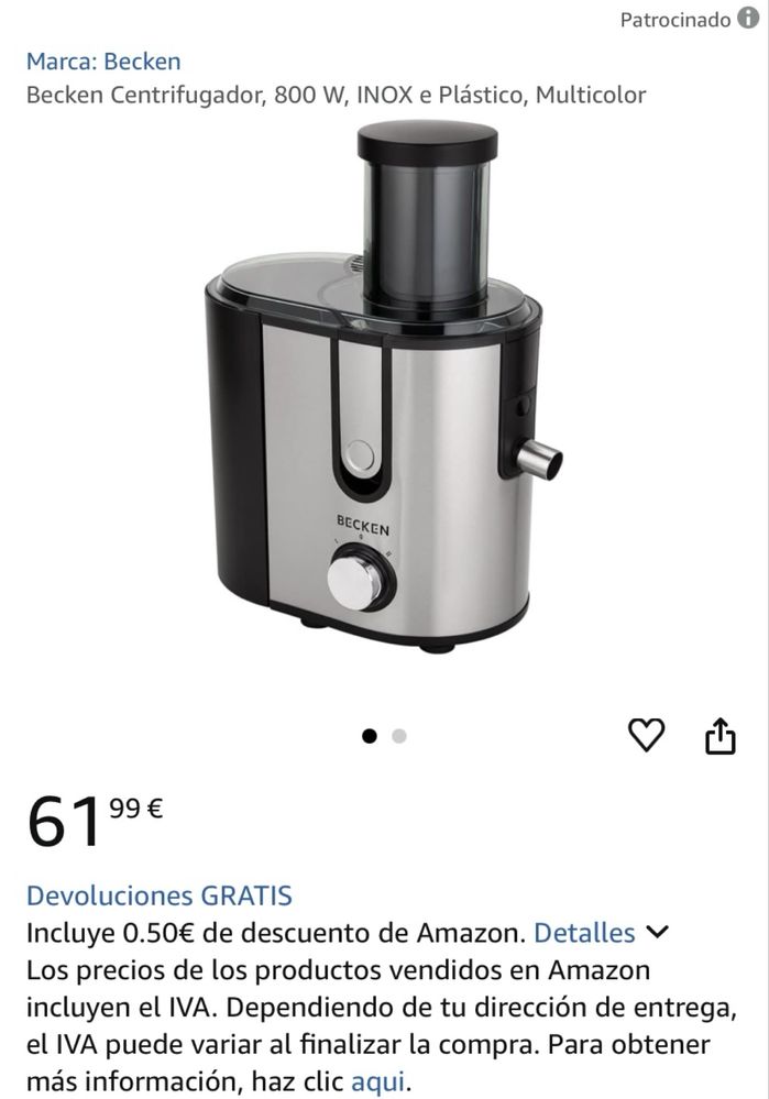 Maquina de Sumos NOVA em embalagem original