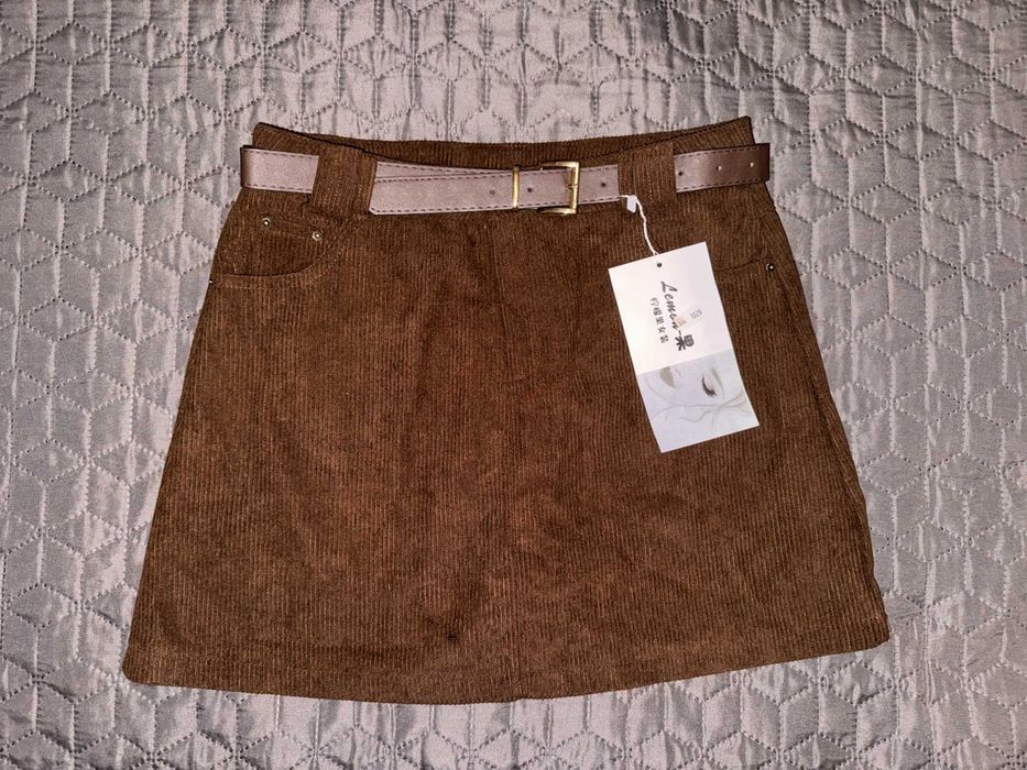 Спідниця у трендовому шоколадному кольорі НОВА