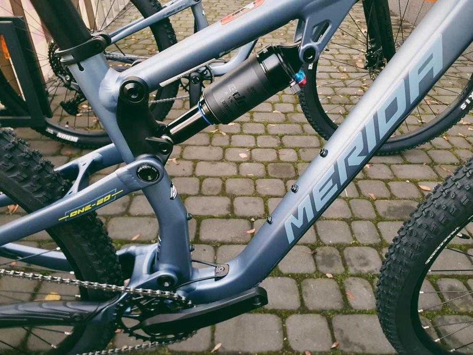 Merida One-Twenty 300 XShort (15,5"), niebieski/limonka, -35% OKAZJA!