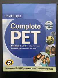 Livro de inglês Cambridge exame PET complete