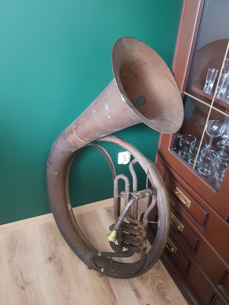 Helikon sakshorn barowy ANTYK Instrument kolekcjonerski