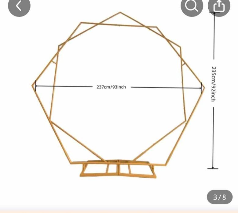 Stelaż na ściankę na wesele